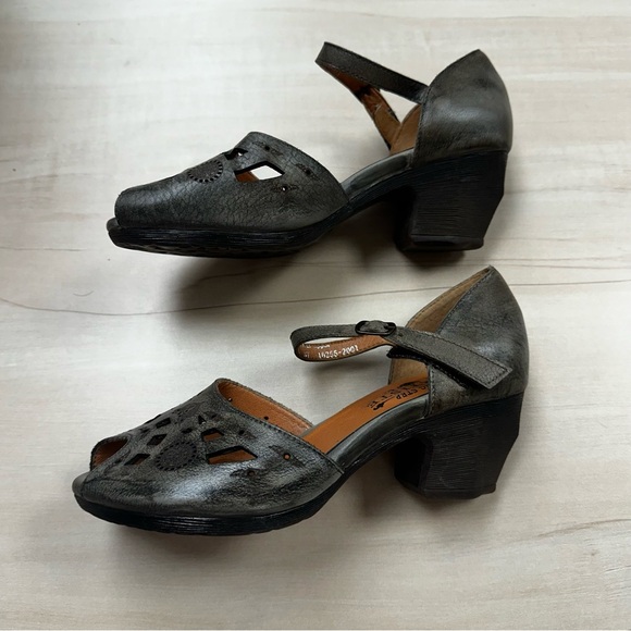 Spring Step L’Artiste Posadas gray leather sandals - Picture 10 of 10